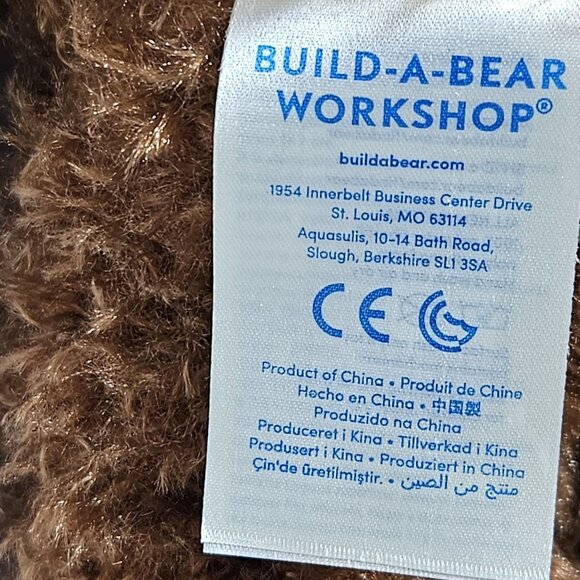 Build a Bear Happy Birthday Teddy Bear 14 inch Plush Blue T-Shirt Stuffed Animal - Picture 8 of 12